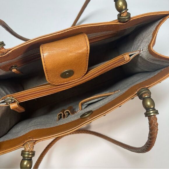 Made in India Hand Tooled Leather Handbag - Picture 4 of 10